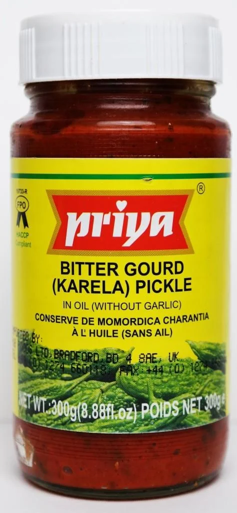 Priya Bitter Gourd Without Garlic Pickle 300g