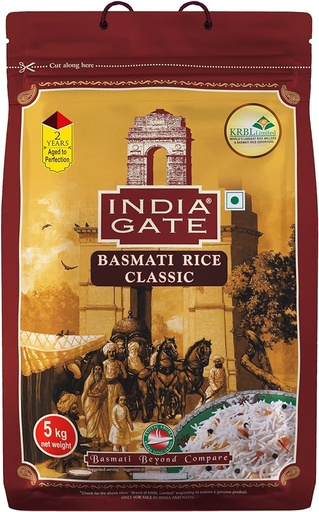India Gate Classic Basmati Rice 5Kg